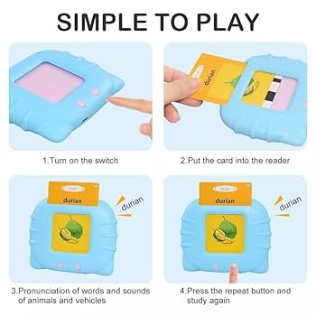 Rechargeable Flash card Reader Toddler Toy