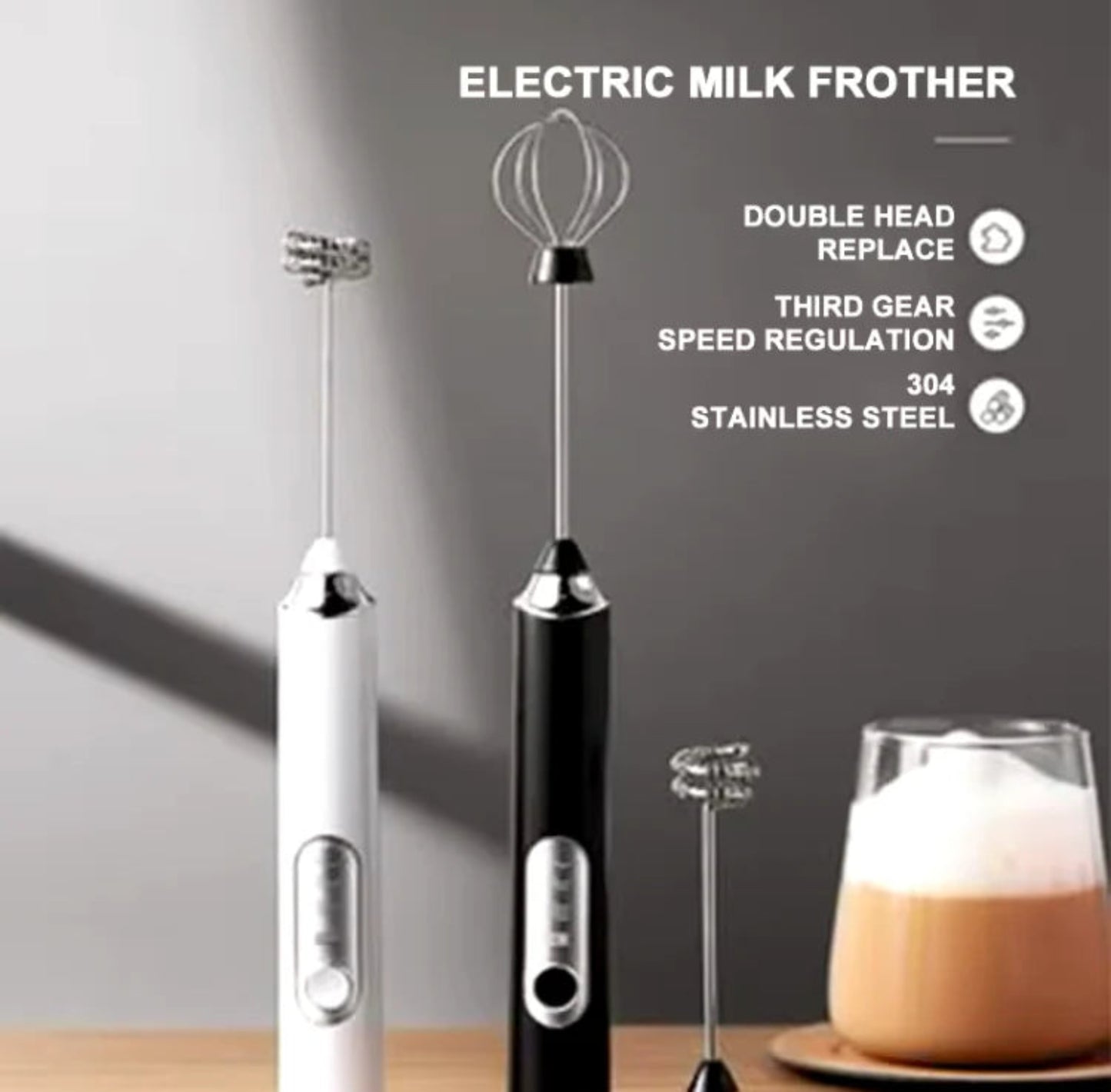 Rechargeable Electric Coffee Mixer Egg Beater