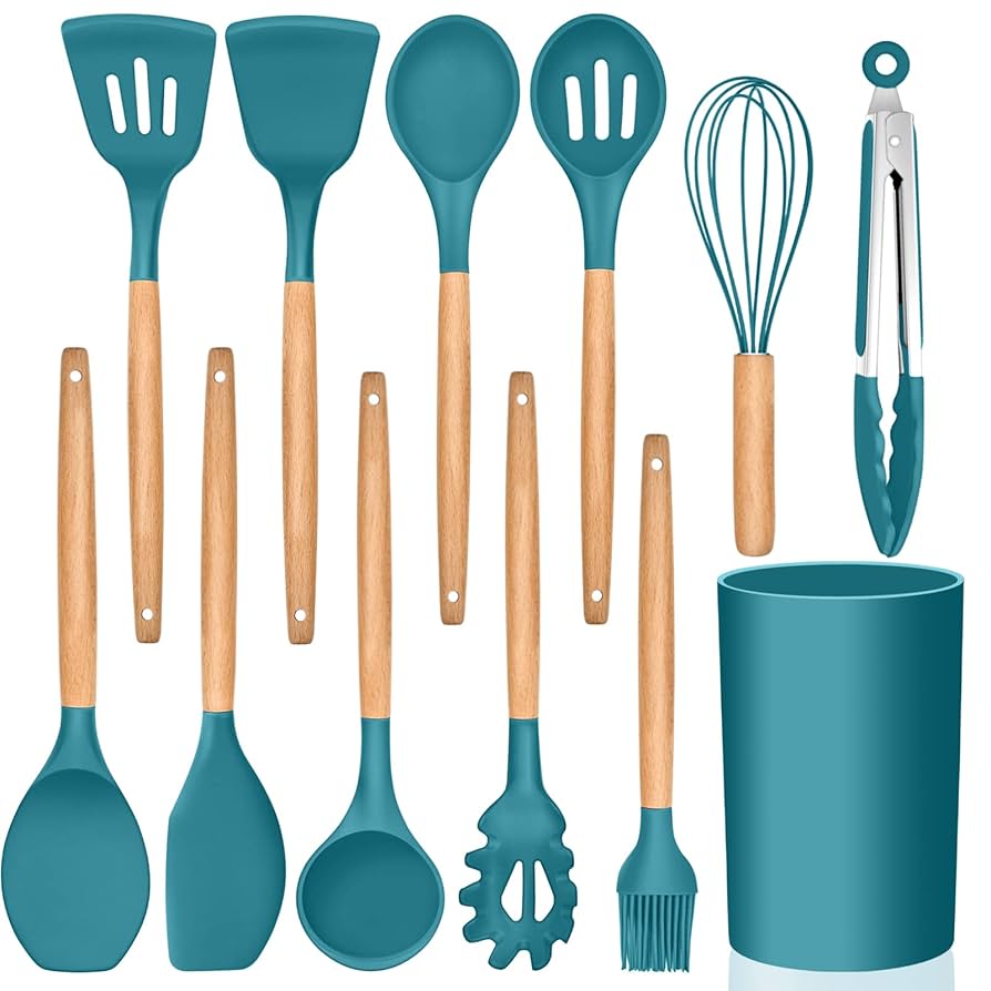 12 PCS Silicone Cooking Utensils Set