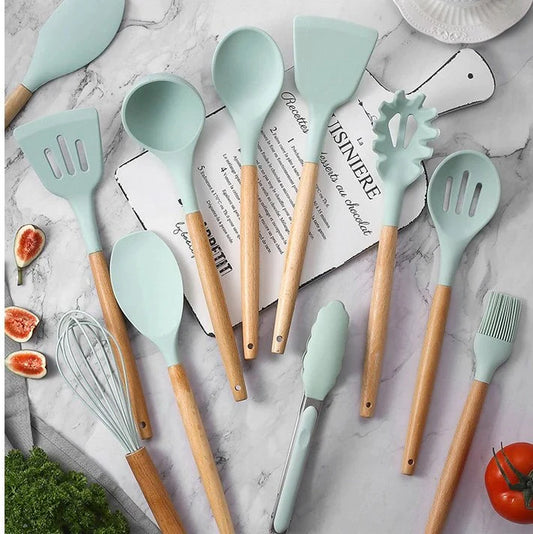 12 PCS Silicone Cooking Utensils Set