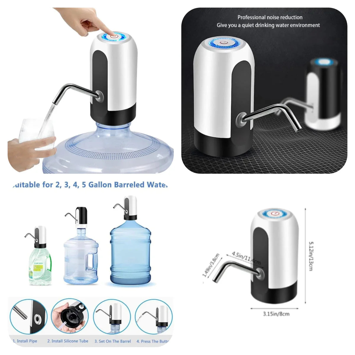 Automatic Water Dispenser Portable USB Pump