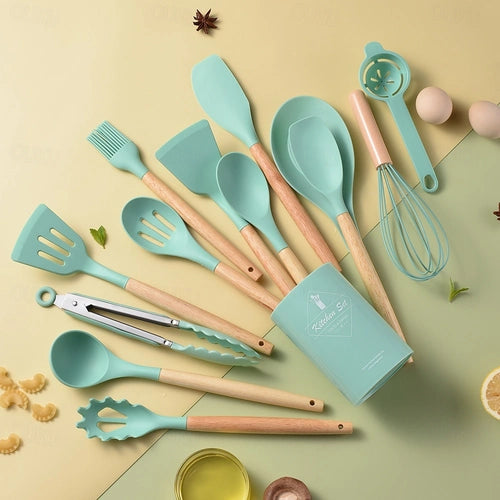 12 PCS Silicone Cooking Utensils Set