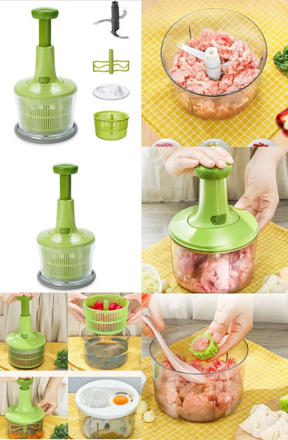 Multifunction Hand Press Manual Vegetable Chopper